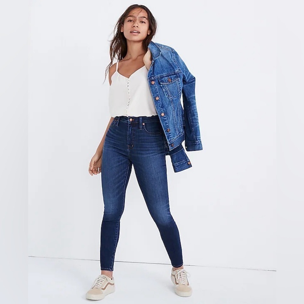 Madewell Curvy High-Rise Skinny Jeans in Danny Wash TENCEL Denim Edition Size 26